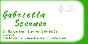 gabriella sterner business card
